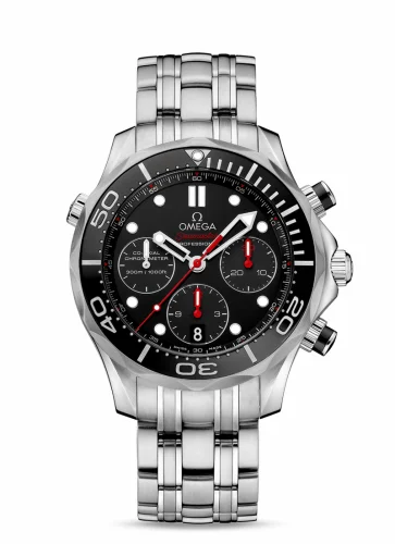 Omega Seamaster Diver 300M Co-Axial 44 Chronograph Stainless Steel / Black / Bracelet 212.30.44.50.01.001 (21230445001001)